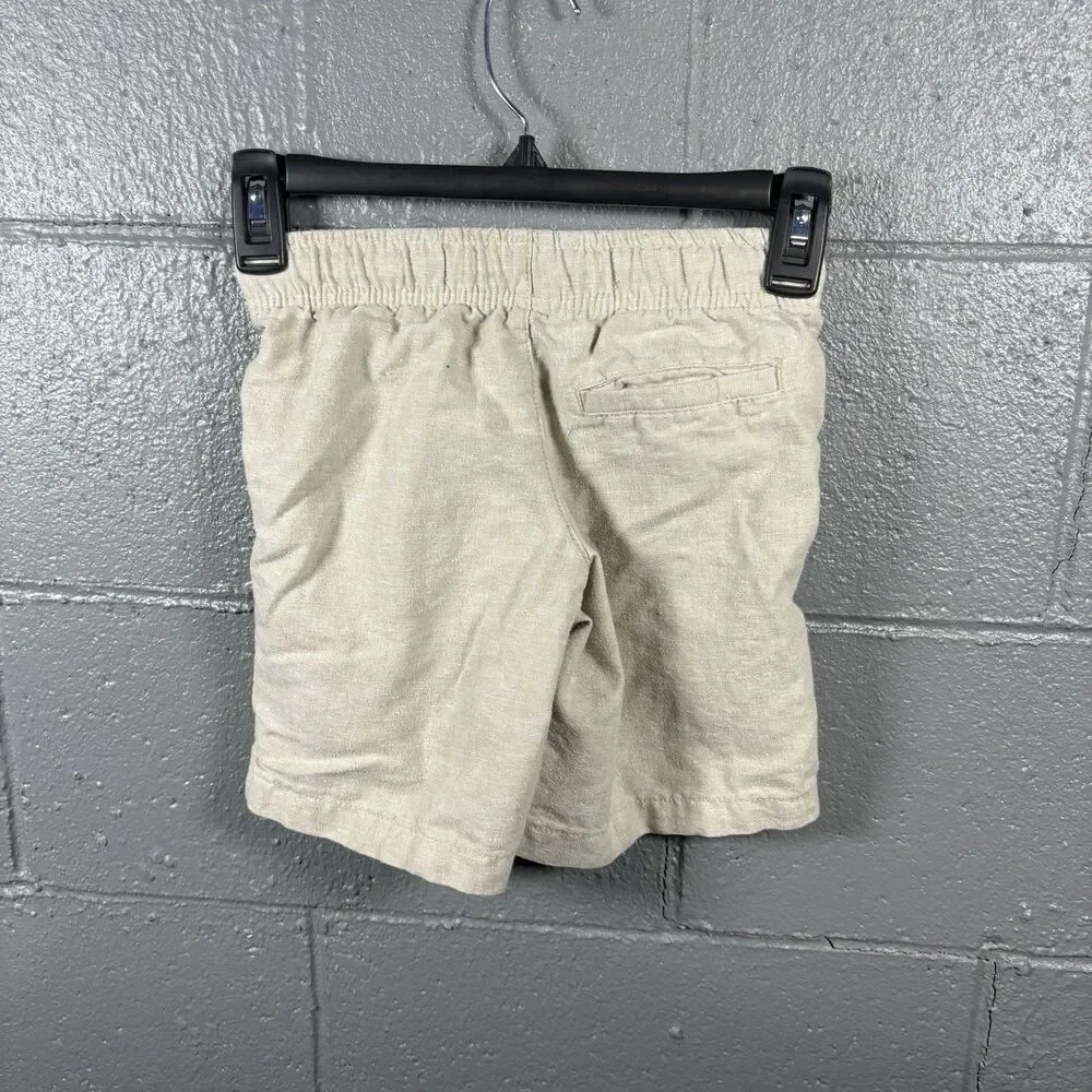Old Navy Shorts Kids Small Linen Blend Pull On Casual Beach Summer